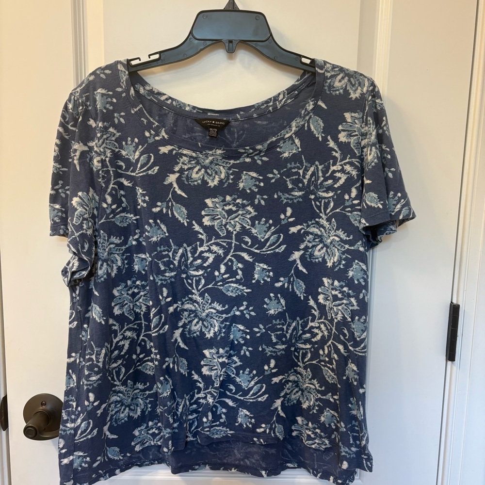 Lucky Brand Blue Short Sleeve T-Shirt